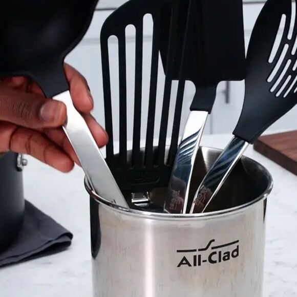 All-Clad Stainless Steel Flexible Slotted Turner - Picture 5 of 12